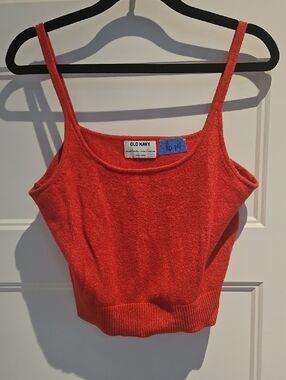 Old Navy Bright Red Knit Tank Top